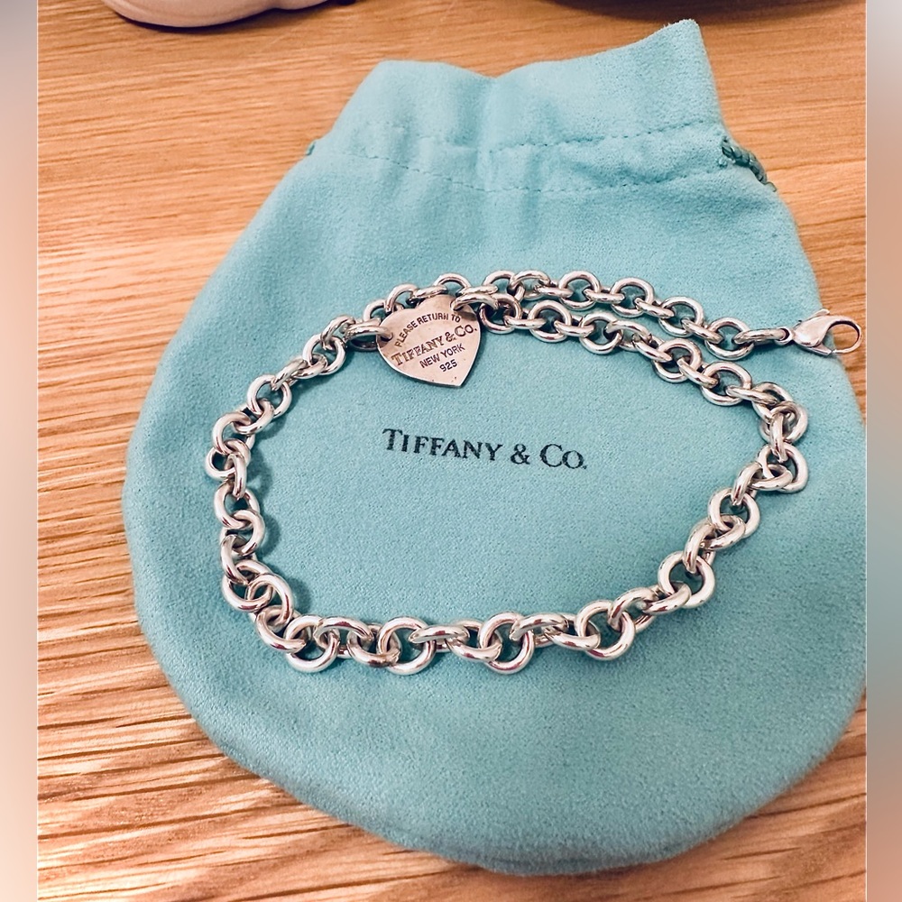 Tiffany tag chain choker